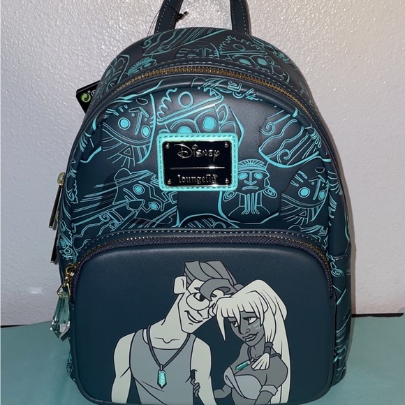 Loungefly Disney Atlantis 20th Anniversary Kida and Milo Backpack and Wallet main image 6